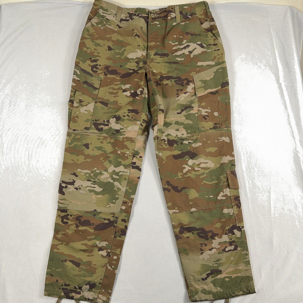 US Army Combat Uniform Trousers OCP Multicam Ripstop Cargo Pants Large Regular